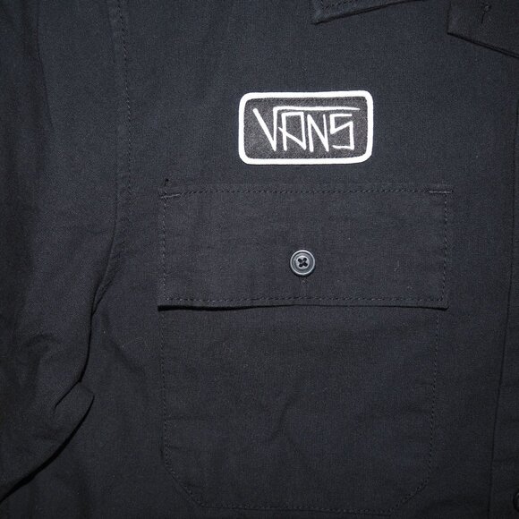 Vans x Elijah Berle Short Sleeve Button Up Shirt Men's M Black - Picture 5 of 11